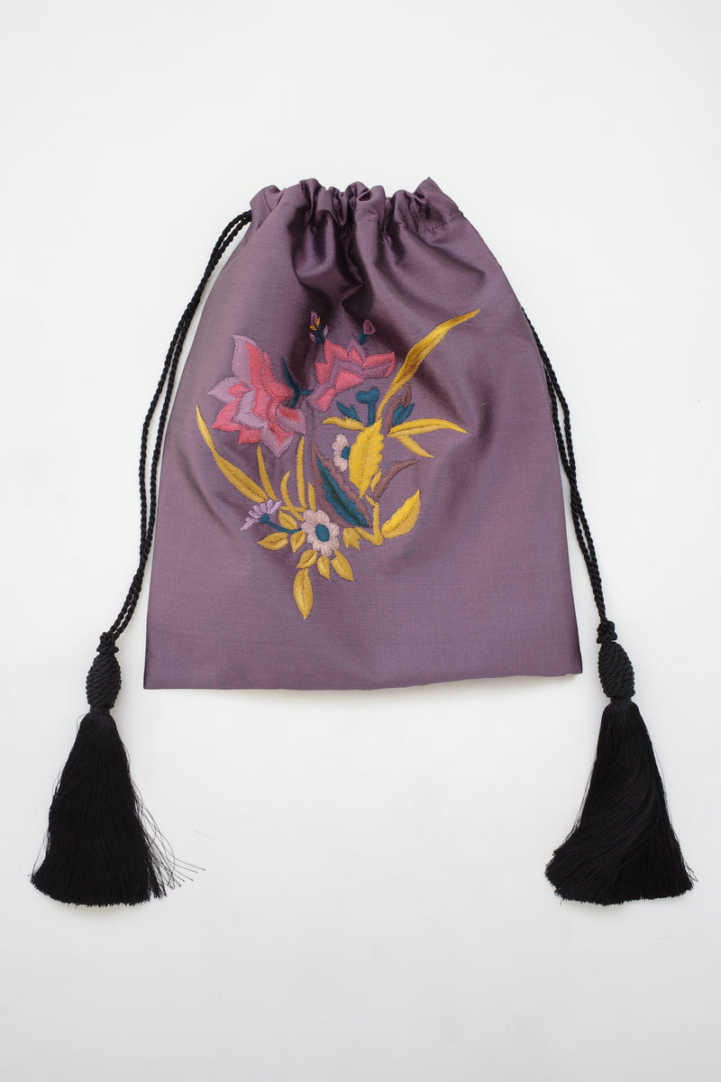 The Silk Tapestry Bag - Mauve