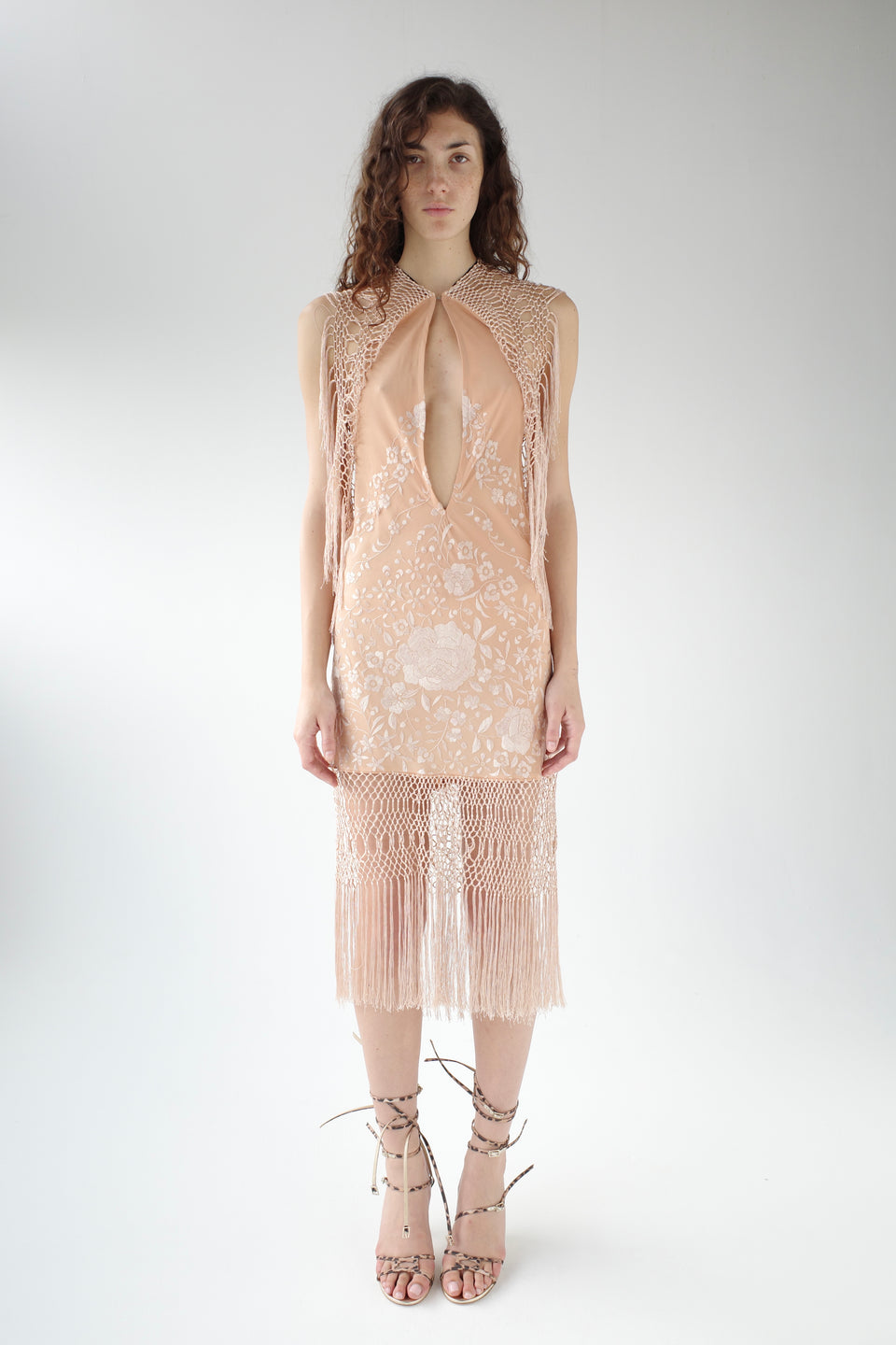 The Demi-Couture Piano Shawl Mini Dress- Medium