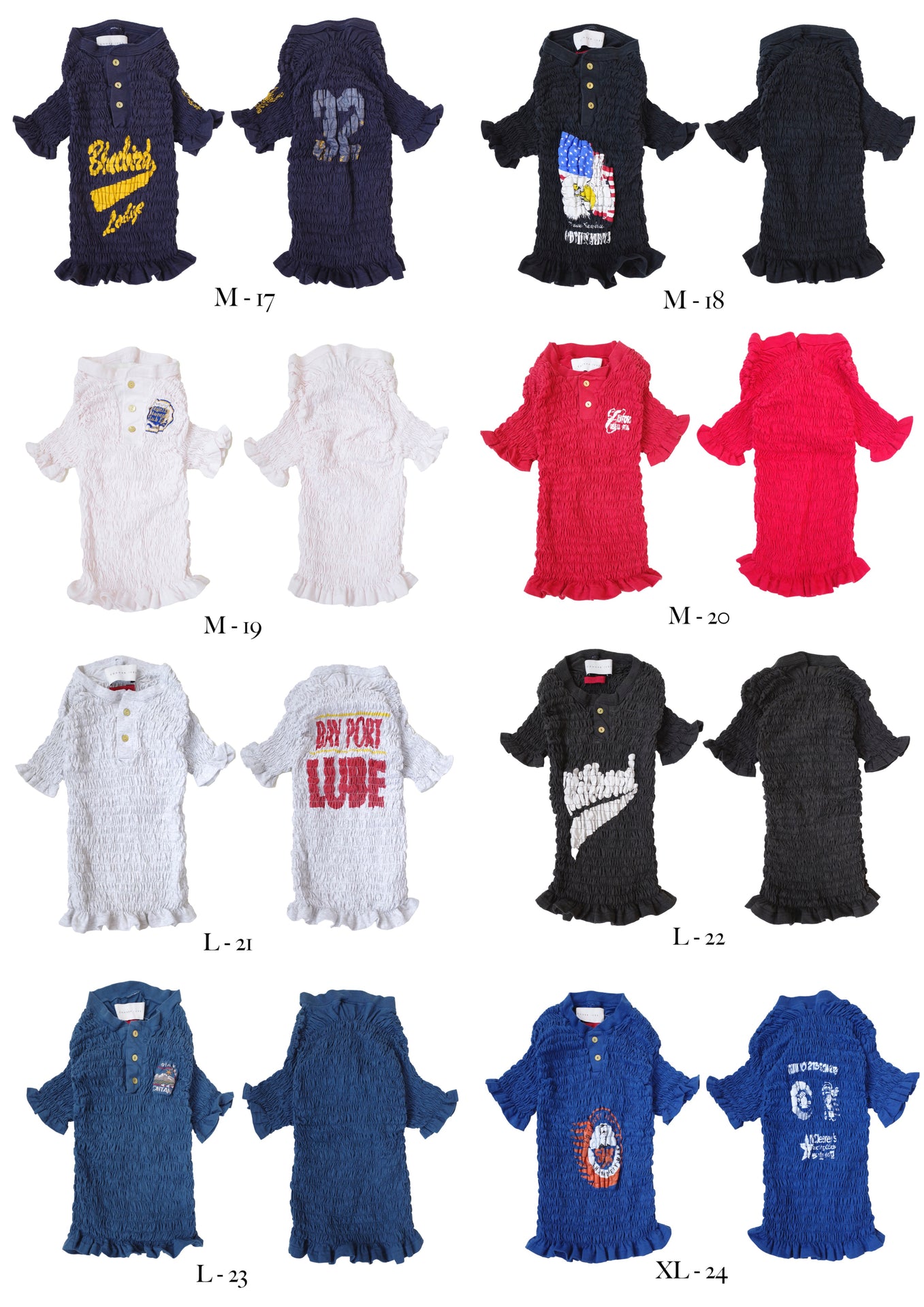 The Reconstituted Shirred Henley T-shirt