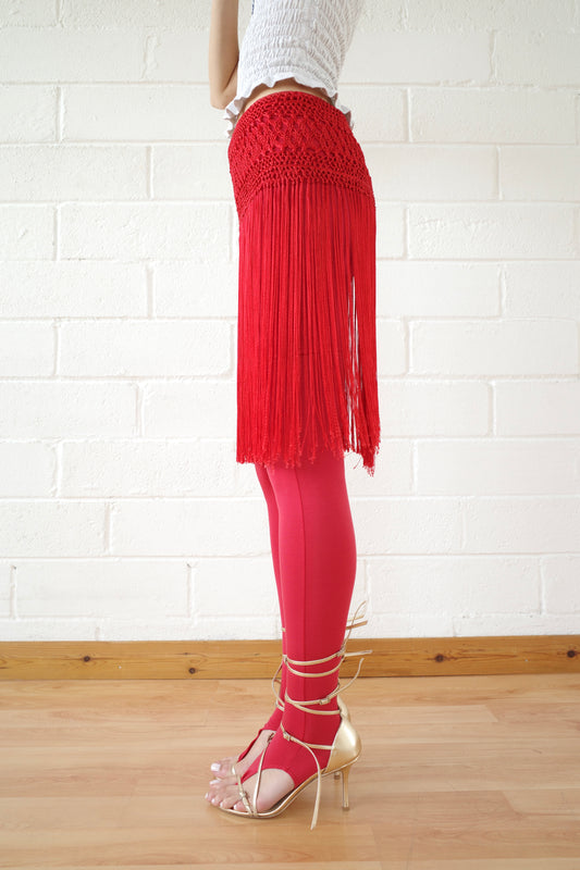 The Red Macrame Belt