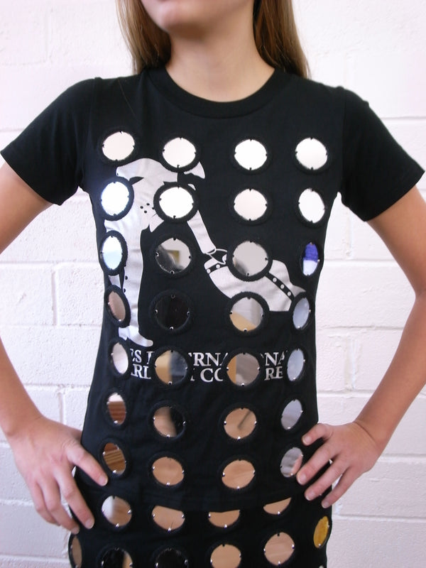 The Reconstituted Mirror Disc Embroidery T-shirt