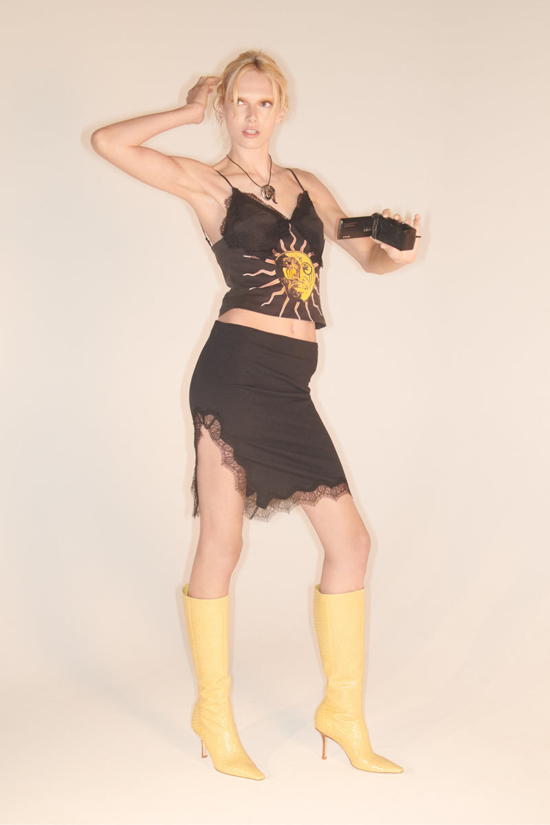 The Recycled Spandex Shell Belt Maxi Dress