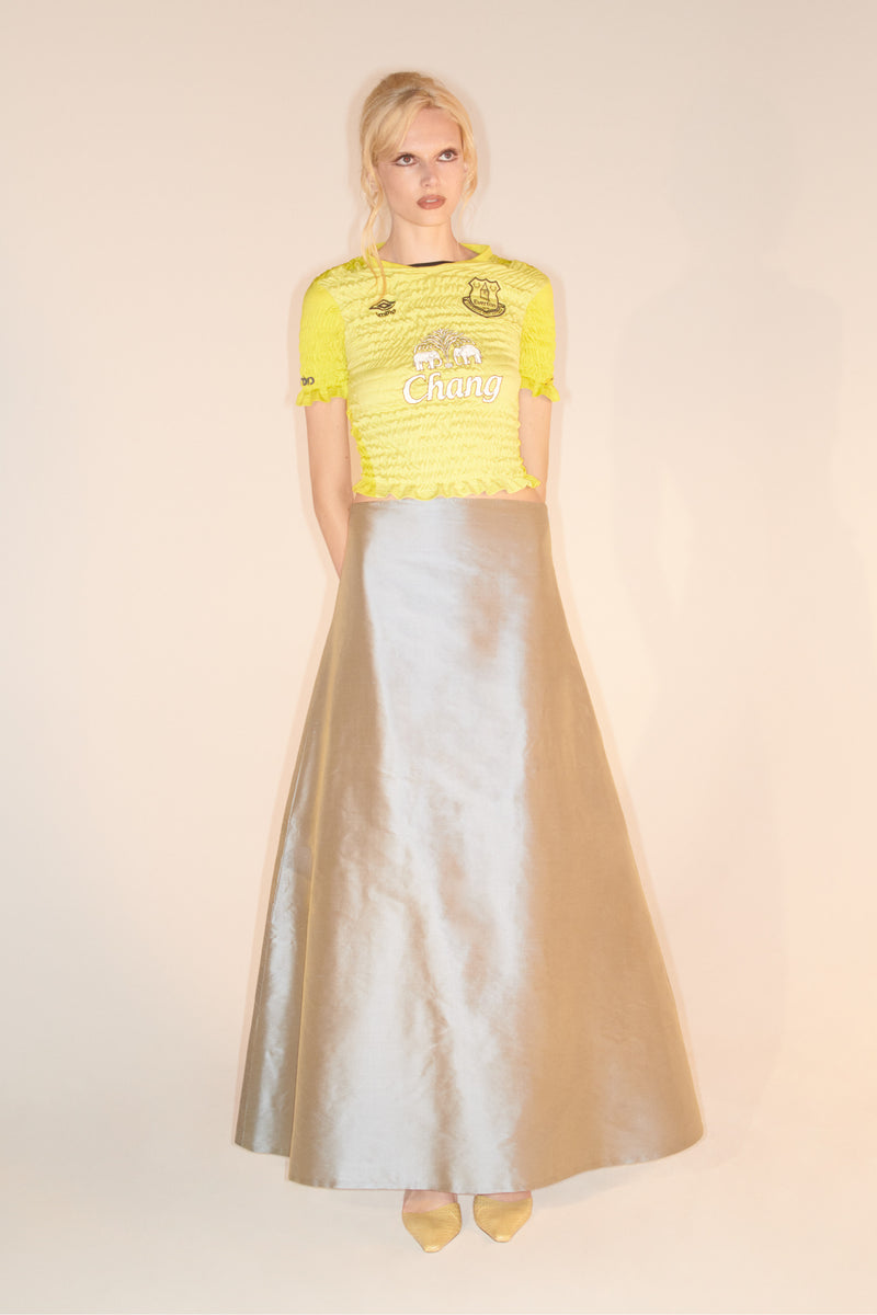 The Recycled Spandex Shell Belt Maxi Dress