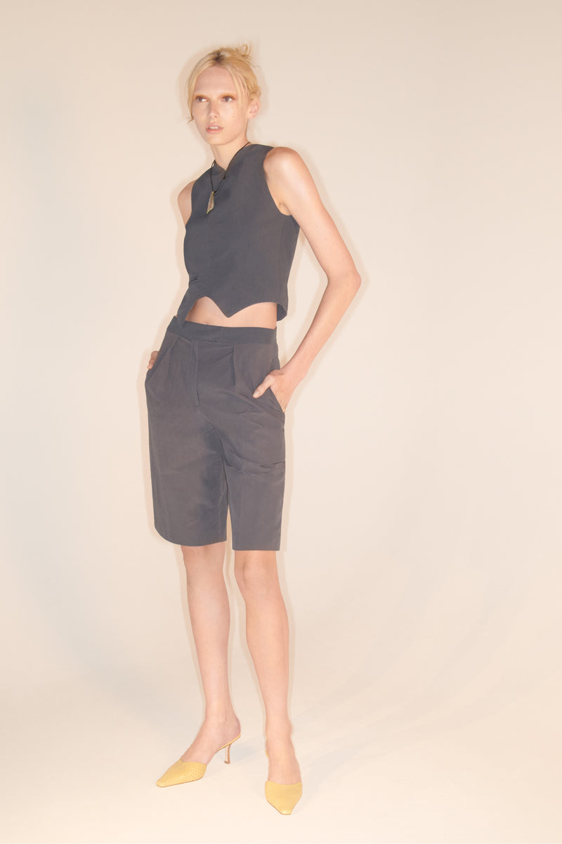 The Recycled Spandex Shell Belt Maxi Dress