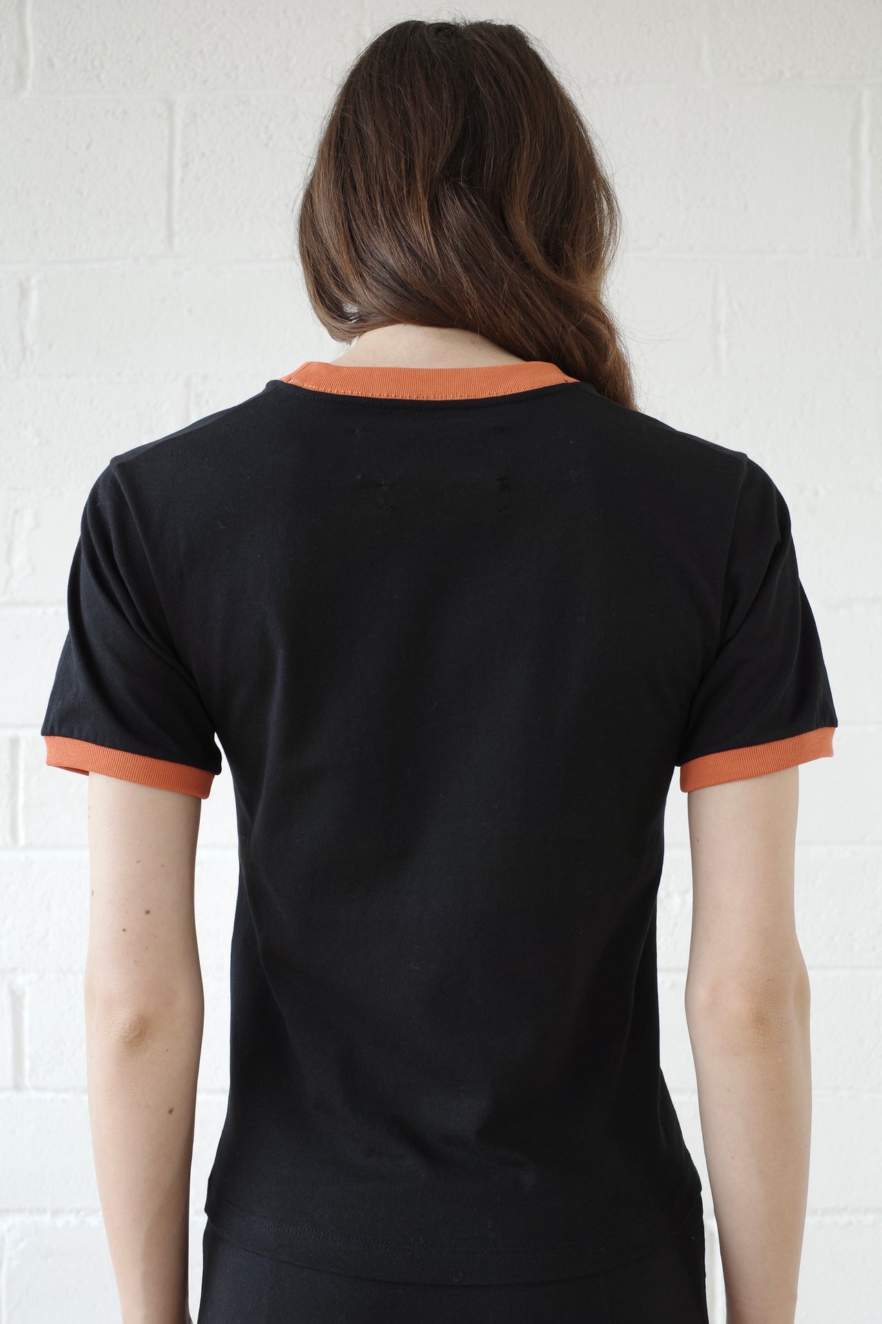 Mother of pearl Paillette Ringer T- shirt