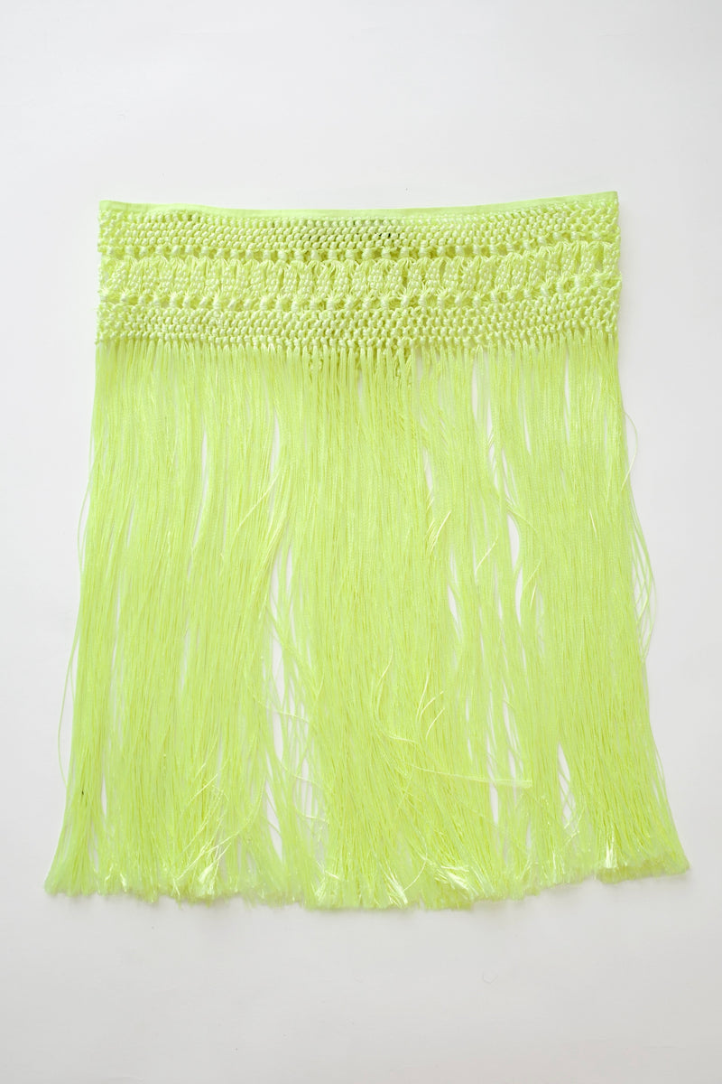 The Neon Yellow Macrame Belt