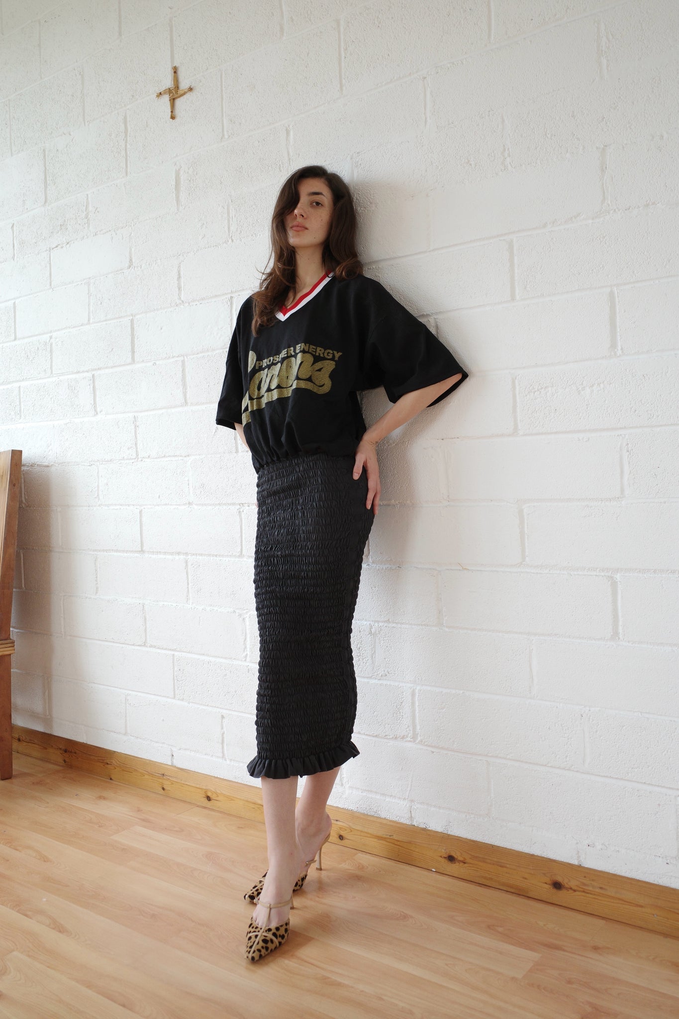 american football t shirt dress Stand Out on Game Day with the Orange Sequin Football Dress S
