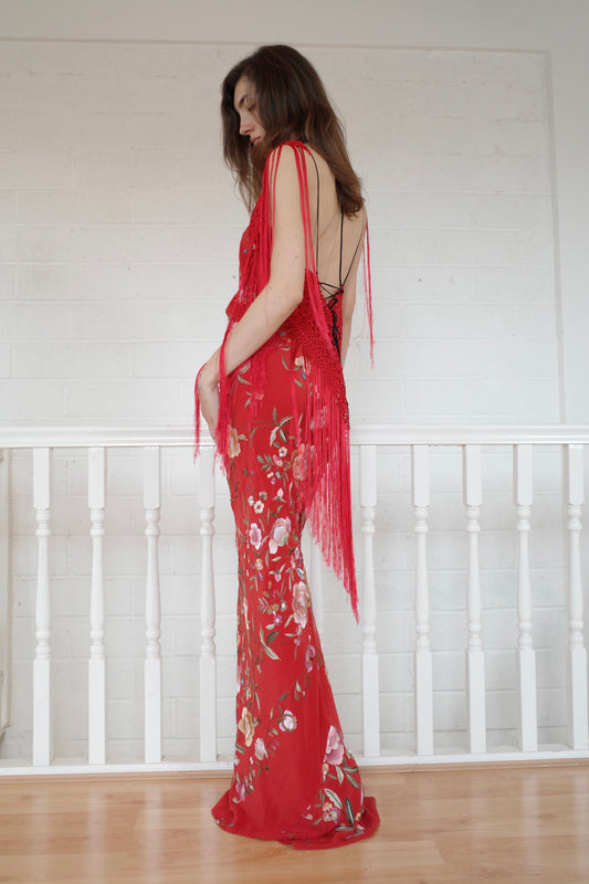 Demi Couture Piano Shawl Gown