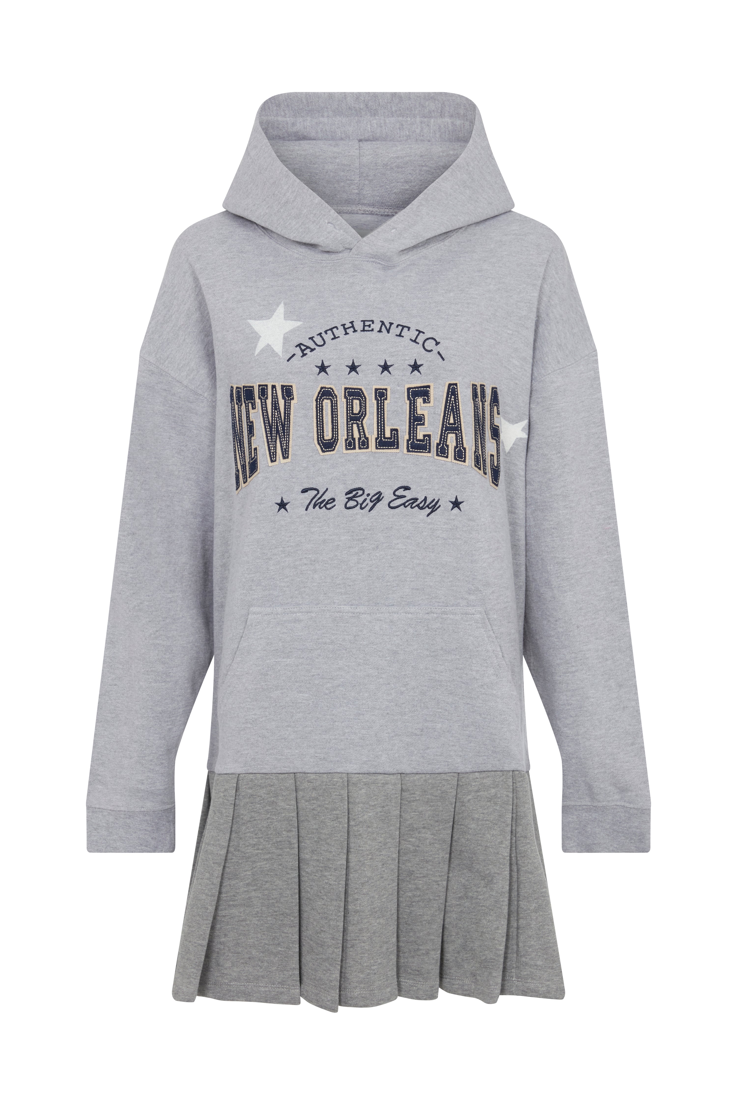 The Reconstituted Jersey Pleated Skirt Sweatshirt