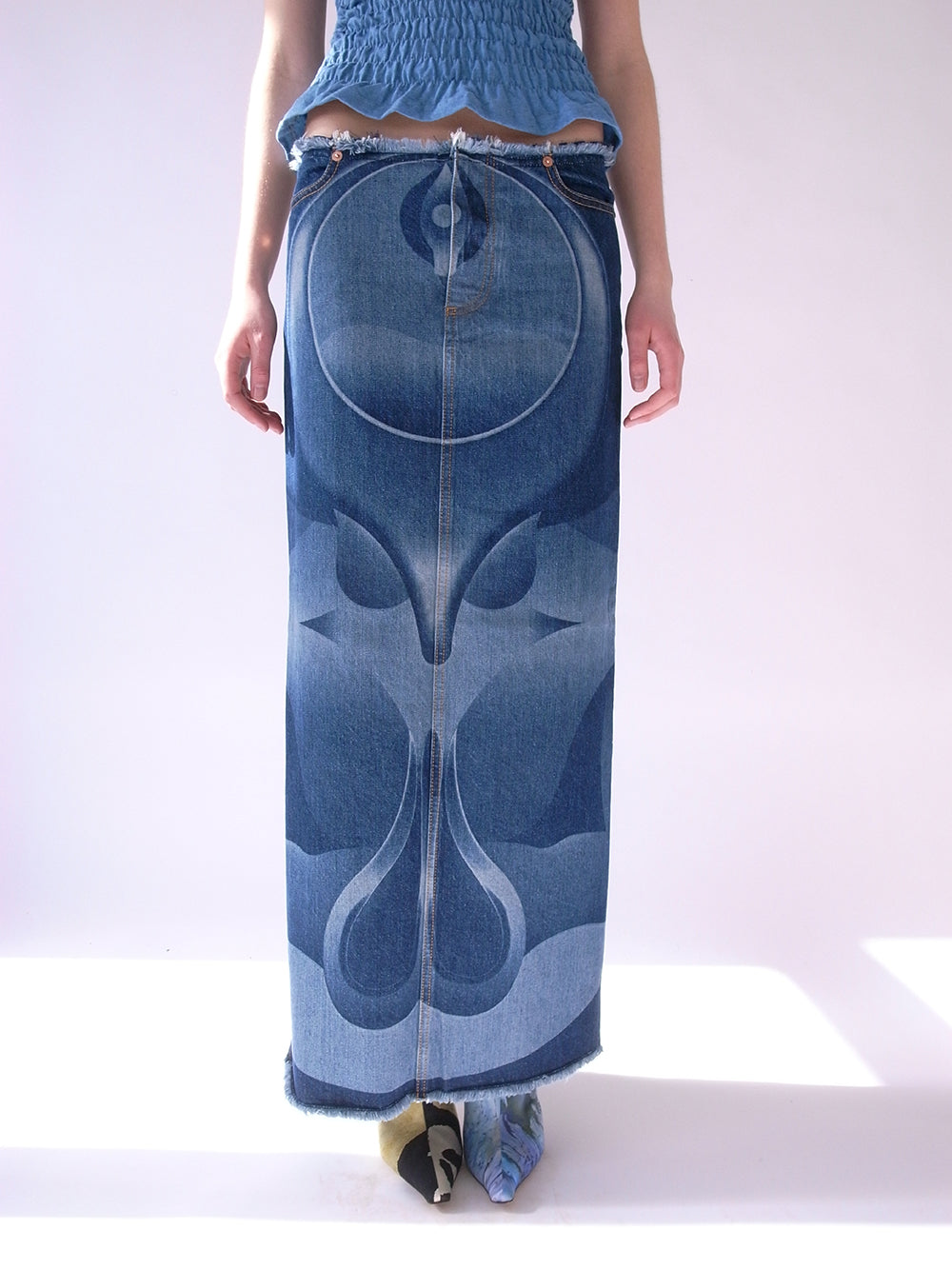 The Ghulam Denim Maxi Skirt
