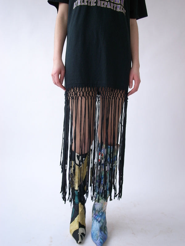 The Reconstituted Macrame T-shirt Dress