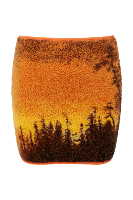 Exclusive- The Hudson River School Fleece Mini Skirt