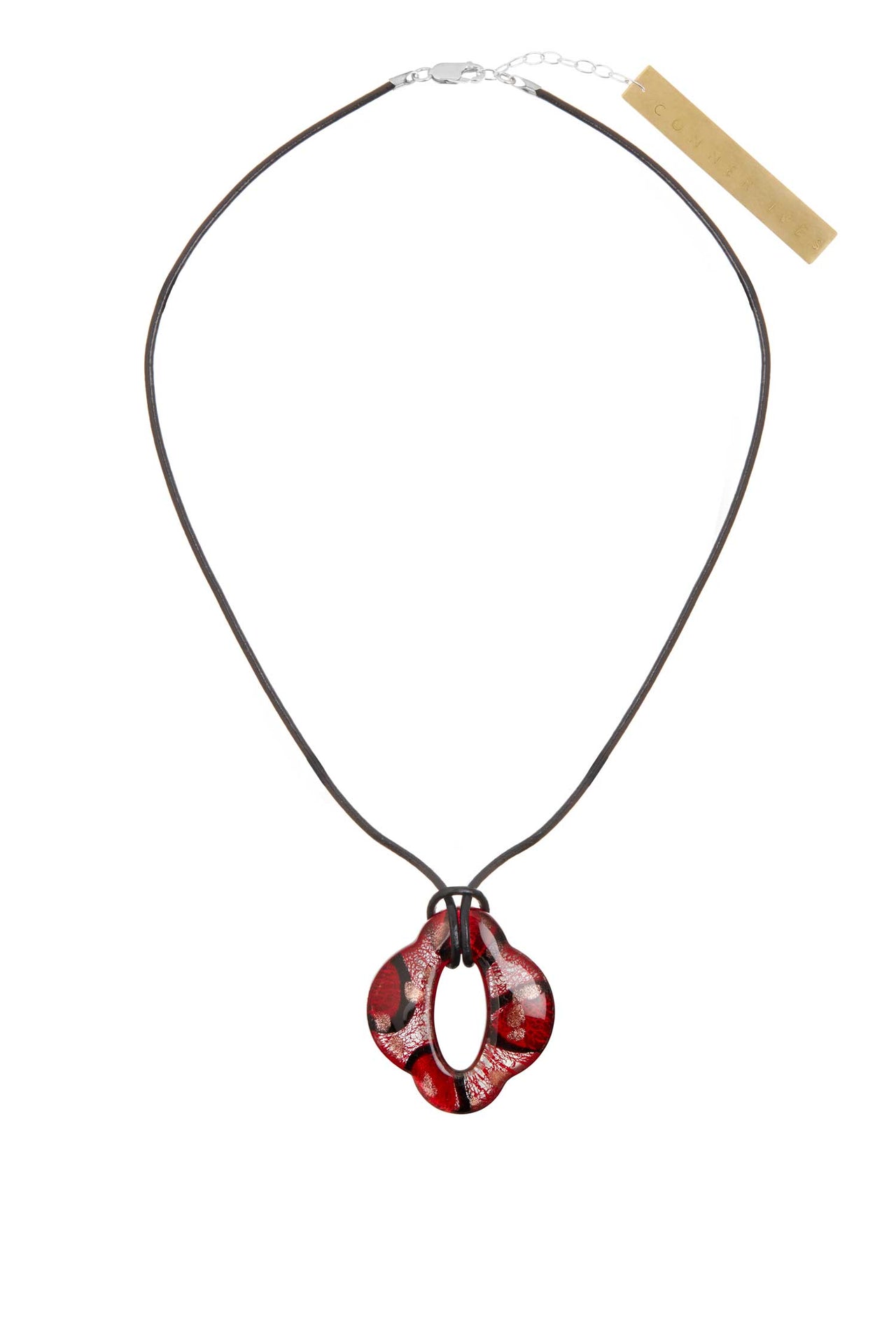 The Murano Glass Pendant Necklace — Red Buoy